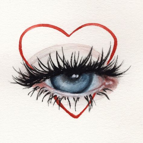 oksanadimitrenko watercolor aquarelle eyes beauty makeup portrait fashion illustration face lashes mascara sennelier art painting drawing Eyelash Art Drawing, Lash Drawing, Lashes Illustration, Lashes Drawing, Lash Illustration, Eyelash Painting, Pmu Studio, Face Lashes, Eye Lash Art