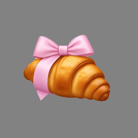 Croissant with light pink bow emoji | AI Emoji Generator Girly Emojis, Pink Emojis, Bow Emoji, Emojis Aesthetic, Aesthetic Emojis, Pink Heart Emoji, Phone Emoji, Custom Emojis, Cute Emoji Combinations