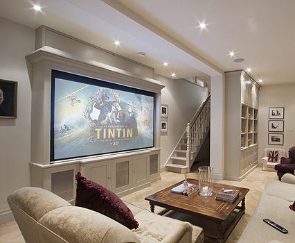 Small Basement Decor, Basement Kitchens, Small Basement Design, Diy Finish Basement, Basement Decorating, Media Room Design, Basement Inspiration, Home Cinema Room, Basement Living Rooms