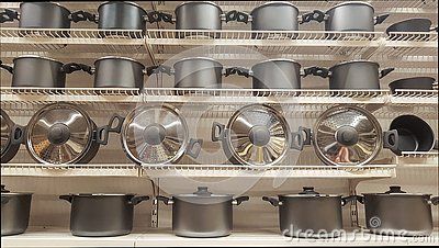 Pot Display Ideas, Cookware Display, Pot Display, Kids Blouse Designs, Kids Blouse, Store Design Interior, Cooking Pot, Ideas Kitchen, Pots And Pans