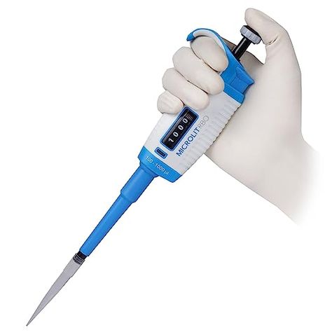 Amazon.com: MICROLIT - Single-Channel Pipettes with Adjustable Volume, Accurate and Calibrated Micropipette for 100-1000ul Liquid Capacity, Compatible with 1000ul Pipette Tips : Industrial & Scientific Pipettes, Chemistry, Lab, Science, Free Delivery