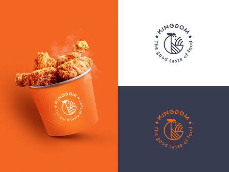 Chicken Logo by Webandcrafts on Dribbble Fried Chicken Branding, Chicken Branding, Chicken Restaurant Logos, Food Brand Logos, Fried Chicken Restaurant, Chicken Brands, Chicken Restaurant, Chicken Logo, Chicken Shop