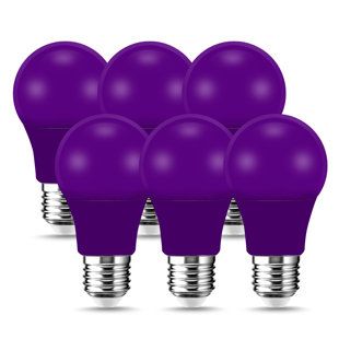 Purple Led Light, Purple Led Lights, Colored Light Bulbs, Blue Shades Colors, Purple Lighting, Bulb String Lights, Bulbs Indoor, Red Led Lights, Party Room