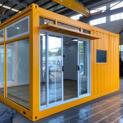 40ft Container House, Shipping Container Restaurant, Prefab Shipping Container Homes, Container Coffee Shop, Shipping Container Office, Container Van, Container Homes For Sale, Container Cafe, 40ft Container