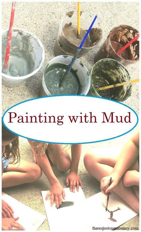 Mud Painting, Mud Paint, Outdoor Learning Activities, Forest School Activities, Nature School, Messy Art, Painting Activities, Outdoor Classroom, Outdoor Activities For Kids