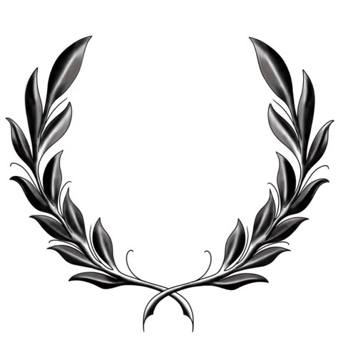 Tree Leaf Tattoo, Spqr Tattoo, Satanic Tattoo Design, Cross Tattoo Neck, Bear Paw Tattoos, Laurel Wreath Tattoo, Calf Tattoo Ideas, Simple Leg Tattoos, Collar Tattoo