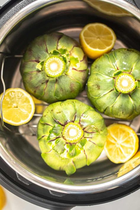 Learn to perfectly steam whole artichokes of all sizes using this simple recipe for Instant Pot Artichokes! These whole artichokes are perfect to serve with your favorite dipping sauce as a delicious appetizer or side dish. Instapot Artichokes, Steam Artichoke, Simple Recipe, Fryer Recipes, Yummy Appetizers, Dipping Sauce, Air Fryer Recipes, Artichoke, Instant Pot Recipes