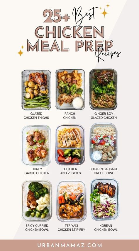 Meal Prep Made Easy, Food Week Plan Meal Ideas, Dinner Foods Healthy, Healthy Dinner Ideas Meal Prep, Meal Prep Different Each Day, 4oz Meal Prep, Healthy Recipes List, Meal Prep For The Week Family Of 3, Meal Prep For Busy People