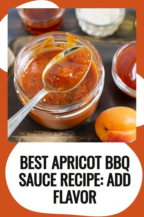 Apricot BBQ Sauce Recipe Apricot Bbq Sauce, Whiskey Bbq Sauce, Apricot Sauce, Bbq Sauce Recipe, Recipe Sweet, Apricot Jam, New Flavour, Bbq Recipes, Sauce Recipe