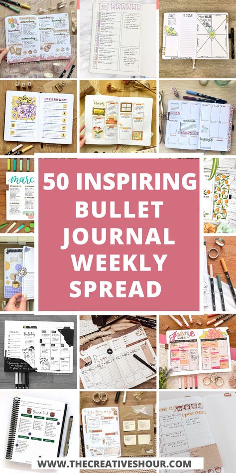 50+ Motivational Bullet Journal Weekly Spread Ideas To Start With mentalhealthplanner #planner2024paraimprimir Daily Bullet Journal Layout Ideas, Bullet Journal Goals Page Layout, Passion Planner Weekly Spread, Daily Bullet Journal Layout, Goals Bullet Journal Layout, Bullet Journal Daily Layout, Cute Journaling Ideas, Bullet Planner Ideas, Planner Spread Ideas