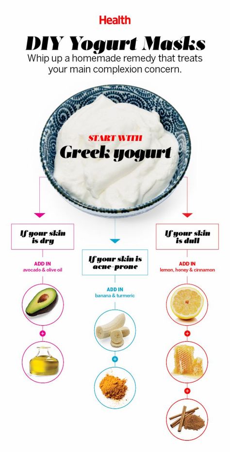 Whip up these easy homemade remedies to treat your complexion concerns. Benefits Of Yogurt, Diy Yogurt, Yogurt Mask, Acne Oil, Homemade Face Masks, Homemade Face, Homemade Remedies, Natural Beauty Tips, Beauty Diy