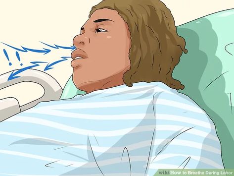 How to Breathe During Labor: 12 Steps (with Pictures) - wikiHow Mom Breathing Techniques For Labor, Birth Delivery, How To Breathe, Delivering A Baby, Obstetrics And Gynaecology, 12 Step, 12 Steps, Breathing Techniques, Breath In Breath Out