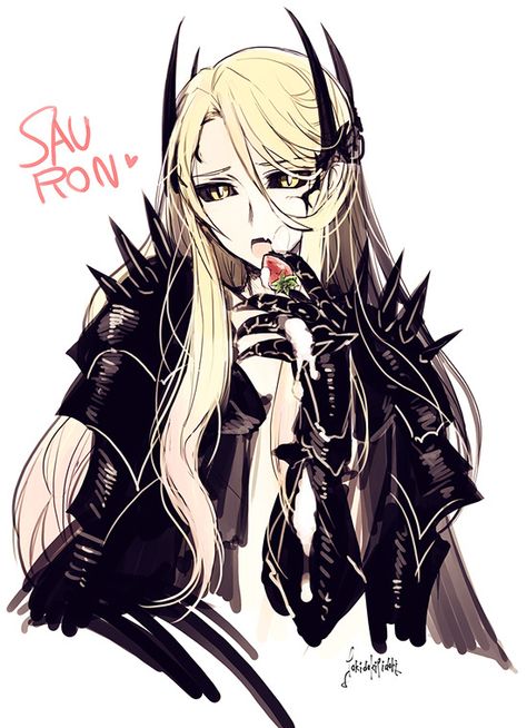 This look like he's licking something else... < the person before said that I mean jeez m8 lmfao But this needs to stop we can’t keep drawing pretty anime bois Melkor Morgoth, Tolkien Art, League Of Legends Characters, Female Character Design, Gorgeous Art, Middle Earth, Something Else, Tolkien, Lord Of The Rings