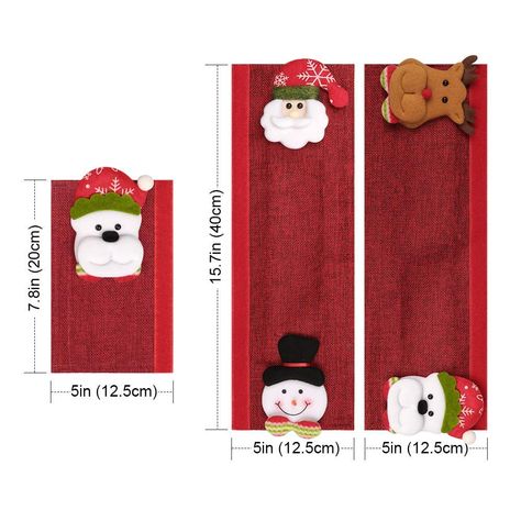 Amazon.com: D-FantiX Refrigerator Door Handle Covers Set of 8, Santa Snowman Kitchen Appliance Covers Fridge Microwave Oven Dishwasher Door Handle Protector Christmas Decorations: Appliances Fridge Handle Covers, Appliance Covers, Sewing Baby Clothes, Christmas Deco, Christmas Crafts Diy, The Holiday Aisle, Sewing Techniques, Cute Illustration, Christmas Crochet