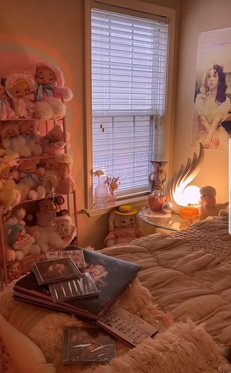 Melanie Martinez House Aesthetic, Melanie Martinez Aesthetic Room Ideas, Room Ideas Melanie Martinez, Melanie Martinez Room Decor Ideas, Melanie Martinez Bedroom Ideas, Melanie Martinez Inspired Room, Melanie Martinez Themed Room, Melanie Martinez Room Ideas, Melanie Martinez Bedroom