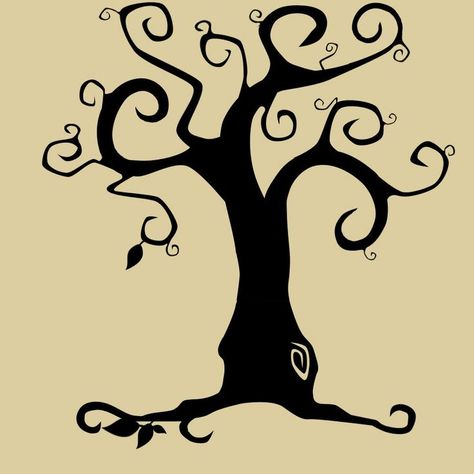 Tattoo Sonne, Tim Burton Style, Tim Burton Art, Halloween Trees, Tree Silhouette, Punch Art, Beetlejuice, Tree Designs, Tim Burton