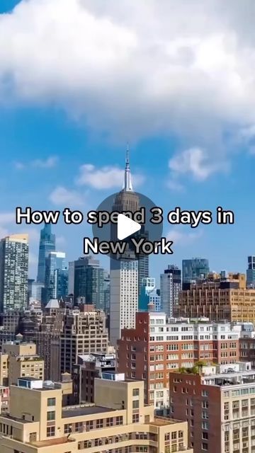 New York City | Travels / Activities | Food | Hotels on Instagram: "How to spend 3 Days in New York.  Looking for a quick New York itinerary? Then this video was meant for you 😊  What important place did we miss? Comment down below 👇🏽   📍New York City 📸 @traveler_bucketlist (Via TikTok)  .  .  . #nyc #usa #visitnyc #explorenyc #seeusa #usreels" 3 Days In New York, New York Activities, New York Itinerary, Visiting Nyc, New York City Travel, Travel Activities, Iconic Landmarks, City Travel, May 13