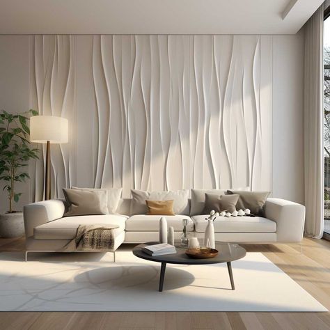 21+ Creative PVC Wall Panel Design Solutions for Elegant Living Rooms • 333+ Images • [ArtFacade] Pvc Wall Panels Designs, Living Room Wall Designs, House Wall Design, Latest Living Room Designs, Home Hall Design, Wall Panel Design, Living Room Design Inspiration, Tv Units, Living Room Design Decor