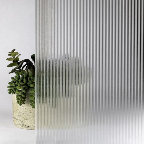 Pattern Glass - Reeded, Decorative, & Textured Glass | Architectural Glass Ribbed Glass Texture, Glass Door Bathroom, Door Glass Inserts, Door Texture, Cabinet Glass Doors, Antique Mirror Glass, Acid Etched Glass, Back Painted Glass, Reeded Glass