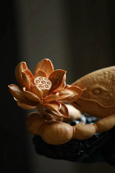 Lotus Flower Wood Carving, Lotus Wood Carving, Wood Slat Wall, Buddha Sculpture, Lord Krishna Wallpapers, Sketchbook Art Journal, Pottery Crafts, Art Studies, Wood Sculpture