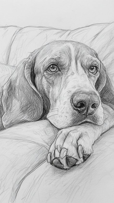 Pencil Drawing Ideas Creative, Puppy Drawing Sketches, Animals Pencil Sketch, Dog Drawing Sketches, Cute Pencil Drawings, Pencil Sketches Ideas, Dog Sketch Easy, Animal Art Drawing Sketches, Animal Sketch Ideas