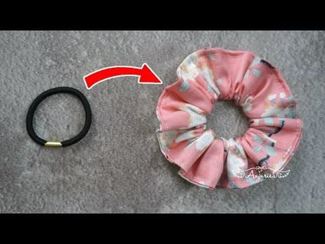 EASIEST Scrunchies I’VE EVER SEWN!!! 😍 GREAT FOR BEGINNERS! DIY Scrunchies with Hair Tie - YouTube Scrunching Organizer, Crunches Hair Band, How To Make Scrunchies With Hair Ties, How To Make Crunches For Hair, How To Make A Scrunchie Video, Hair Crunches Making, How To Make A Scrunchie With A Hair Tie, Hair Scrunchies Diy Free Pattern, How To Make Hair Scrunchies