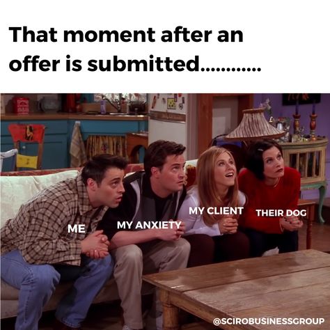 Waiting for a response feels like this. Anyone can relate? After you submit your offer, a few things can happen: the seller can accept your offer, reject your offer, or counter your offer. #realestatememes #realestate #realestateagent #realestatehumor #realtor #realestatelife #realestateinvesting #realestateinvestor #realtorhumor #realestatetips #tobago Friday Realtor Post, Offer Accepted Real Estate, Realtor Captions, Funny Real Estate Quotes Realtor Humor, Realtor Ads, Realtor Quotes, Realtor Posts, Marketing Jokes, Realtor Memes