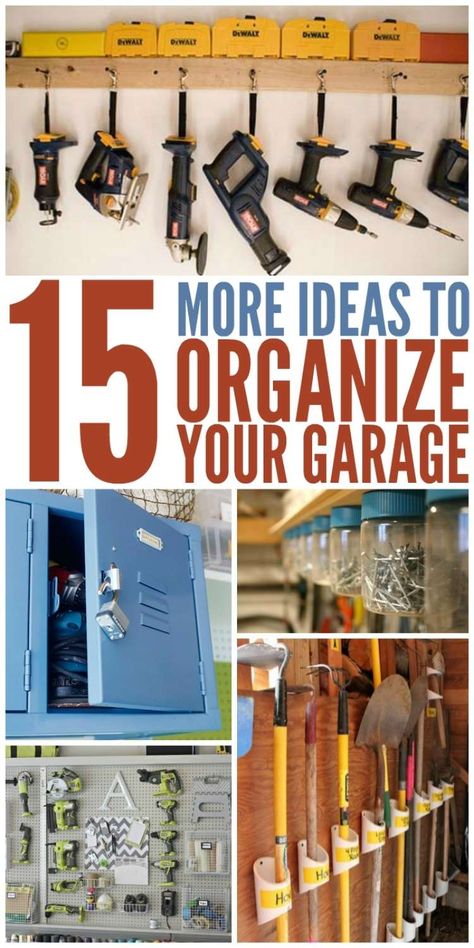 Restauration Hardware, Garage Hacks, Garage Organization Tips, Garage Organisation, Storage Shed Organization, Garage Workshop Organization, Shed Organization, Garage Storage Solutions, Garage Organization Diy