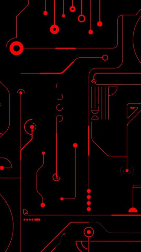 Red Technology Aesthetic, Genloss Background, Robot Aesthetic Red, Red Robot Aesthetic, Red Tech Aesthetic, Tech Background Aesthetic, Red And Black Cyberpunk, Ict Wallpaper, Tedx Design