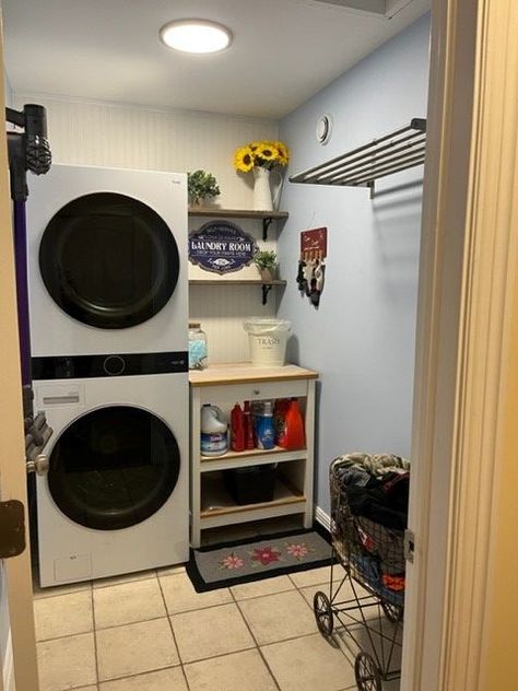 Laundry; LG washtower Wash Tower Laundry Room, Tower Laundry Room Ideas, Lg Wash Tower, Laundry Room Renovation, Laundry Room Ideas, Point Loma, Laundry Room Inspiration, Room Renovation, Home Reno