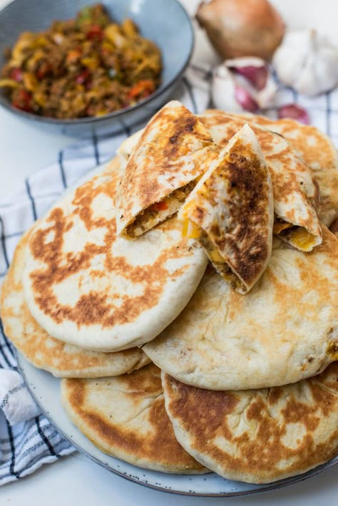 Marokkaanse Batbots met gehakt - OhMyFoodness Pancakes Banana, Pancakes Protein, Easy Homemade Pancakes, Easy Banana Pancakes, Morocco Food, Pancakes Pancakes, Homemade Pancake Recipe, Pancake Recipe Easy, Healthy Lunch Meal Prep