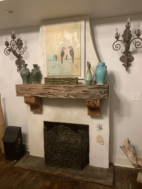 Cypress Fireplace Mantle, Pecky Cypress Mantle, Pecky Cypress, Fireplace Mantle Decor, Fireplace Remodel, Rustic Living, Mantle Decor, Fireplace Mantle, Fireplace Surrounds