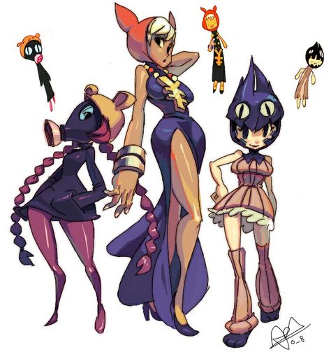 Alex Ahad, Skull Girls, Sketch Inspiration, Game Character Design, Female Character Design, Character Design References, Cat Girl, Art Inspiration Drawing, Cute Characters