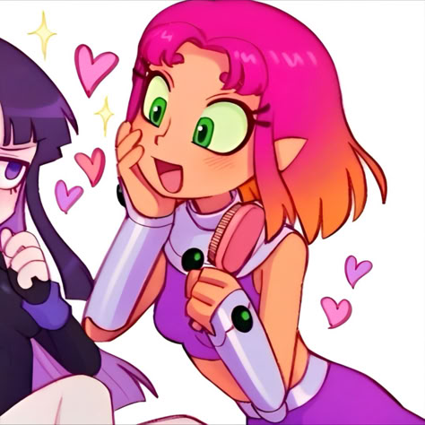 Teen Titans Go!
Follow for more! Raven And Star, Raven Pfp, Teen Titans Fanart, Match Profile, Duos Icons, Amazing Girlfriend, Cartoon Edits, Anime Butterfly, Good Anime To Watch