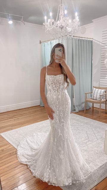 White Magnolia Wedding Dresses, Martina Liana Dresses, Satin Bridal Gown Mermaid, Martina Liana Wedding Dress 1510, Simple Affordable Wedding Dress, Low Back Fitted Wedding Dress, Martina Liana 1510, Square Neck Lace Wedding Dress, White Aesthetic Dress