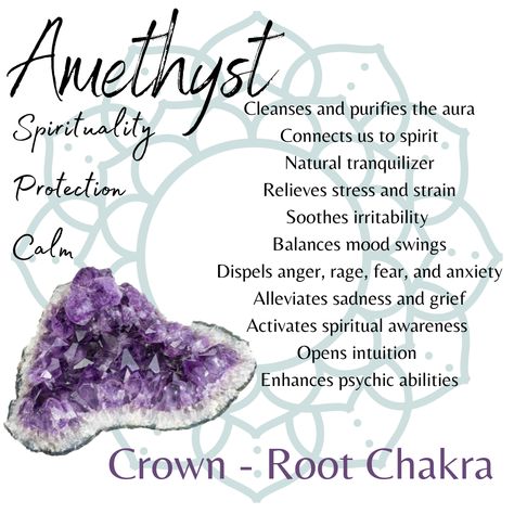 Amethyst means ‘not intoxicated’ and comes from the ancient Greek word – Amethystos. The ancient Greeks believed they could use the crystal to protect them against intoxication and that wearing amethyst would keep them from falling down drunk. Today, we use amethyst for different reasons. While we appreciate the grounding properties of the crystal, we also understand that it holds no bearing on how we act after a few glasses too many. 🍷🍷🍷 Aura Protection, Ancient Greek Words, Stomach Issues, Uric Acid, Crystal Healing Stones, Spiritual Awareness, Mood Swings, Root Chakra, Psychic Abilities