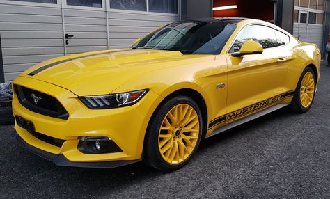 MUSTANG JAUNE , JANTES JAUNES Mustang, Bmw Car, Bmw, Vehicles