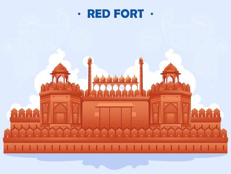 Illustration of famous indian monument r... | Premium Vector #Freepik #vector #15th-august #flag-background #india-background #independence-day-background India Background, Animal Texture, School Board Decoration, Album Layout, 15th August, Photo Album Layout, Red Fort, Golden Temple, Indian Flag