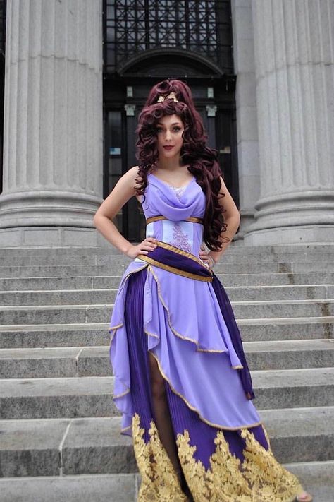 Megara Costume from Hercules - Cosplay costume The costume has been made with a lace-up back so you can adjust the measurements easily.  Dress made in customer measurement, with these numbers measurements from the chart guide: 1, 5, 7, 9, 10, 11, 13, 24, 26, 32, and the measurement from the shoulder to the floor including heels.  it is to take 3 weeks to do the costume. Hercules Cosplay, Megara Costume, Meg Cosplay, Megara Cosplay, Hercules Costume, Hercules Megara, Meg Hercules, Rapunzel Cosplay, Cosplay Ideas Women