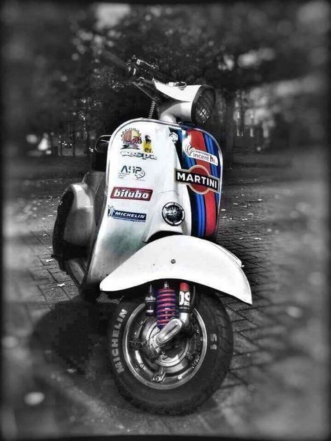 Martini Scooter Vespa Lambretta, Scooters, Martini, Motorsport, Italy, Cars