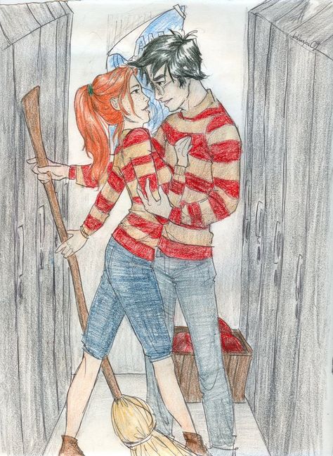 quidditch practice by burdge Hinny Fan Art, Fan Art Comics, Harry Potter And Ginny Weasley, Harry Potter And Ginny, Ginny Weasley Fan Art, Painting Wallpapers, Romantic Pic, Burdge Bug, Harry Potter Couples