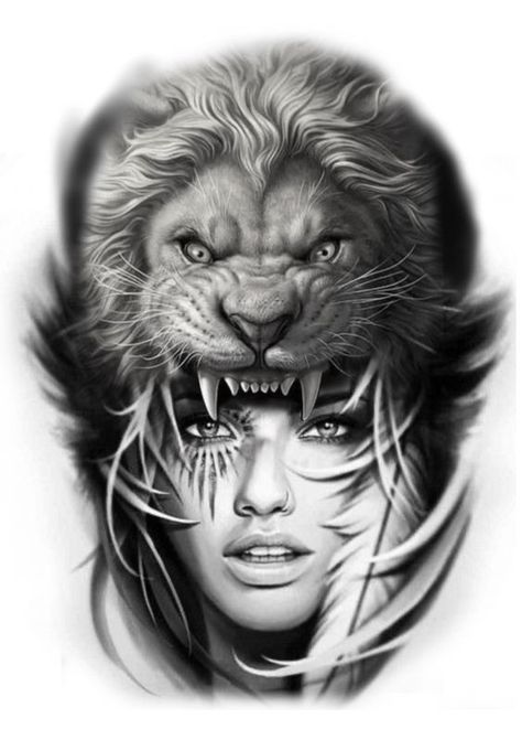 Native Indian Tattoos, Lion Hand Tattoo, Hd Tattoos, Indian Tattoo Design, Headdress Tattoo, Arm Tattoos Drawing, Lion Tattoo Sleeves, Realistic Tattoo Sleeve, Girls With Sleeve Tattoos