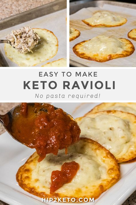 Keto Ravioli, Pasta Substitute, Keto Pasta, Low Carb Pasta, Recetas Keto, Keto Dinners, Best Keto Diet, Keto Cooking, Bariatric Recipes