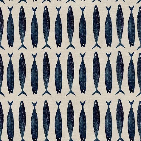 size: 12x12in Art Print: Fish Pattern II by Katie O'Shea : Italian Pattern, Wall Stencil Patterns, Fish Pattern, Fish Patterns, Canvas Frames, Fish Print, Fish Art, Lino Print, Poplar Wood