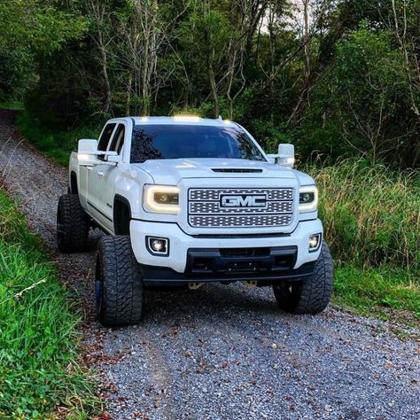 Gmc Duramax Diesel Lifted, Lifted Dually Trucks, Truck Aesthetic, Gmc Duramax Diesel, 2021 Gmc Sierra, Denali Truck, Truck Organization, Gmc Trucks Sierra, Trucks Lifted