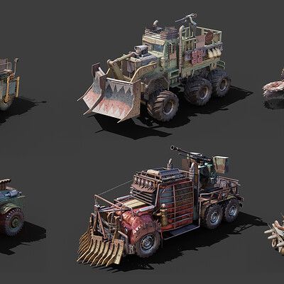 ArtStation - Road Fighters-Vehicle Design Desert Vehicles Concept Art, Post Apocalyptic Vehicle, Vehicles Concept Art, Apocalypse Vehicle, Apocalyptic Vehicles, Steampunk Vehicle, Mad Max, Vehicle Design, Zombie Apocalypse