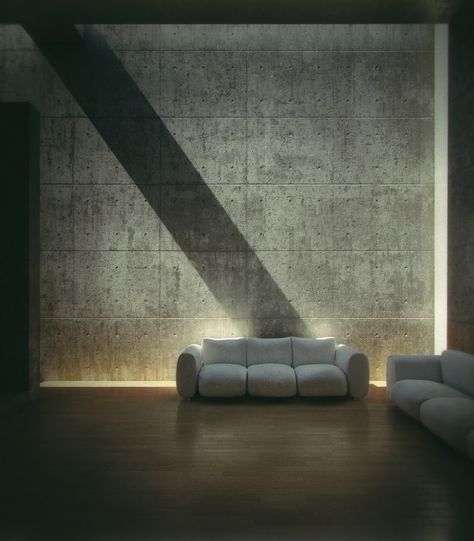 Materiality at it's purist...Koshino House - Tadao Ando, Architect Koshino House, Tadao Ando Architecture, Concrete Interiors, Tadao Ando, Architecture 3d, Concrete Structure, Space Architecture, Brutalism, Concrete Wall