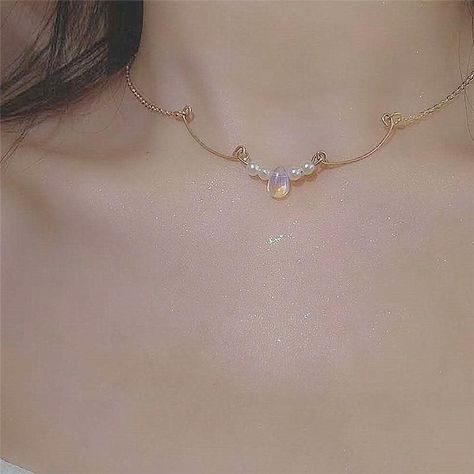 Crystal Water, Womens Chokers, Kawaii Jewelry, Drop Pendant Necklace, Classy Jewelry, Jewelry Lookbook, Girly Jewelry, Jewelry Inspo, Stylish Jewelry