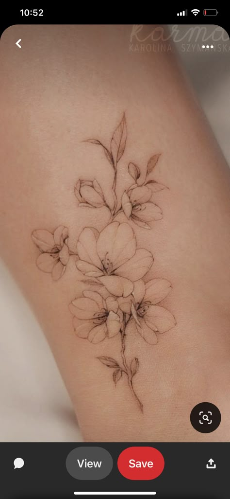 Hawthorne Tattoo Flowers, Brown Floral Tattoo, May Birth Flower Tattoo Hawthorn, Fine Line Flower Tattoo Sleeve, Hawthorne Tattoo, Flower Wrist Tattoos For Women, Hawthorn Flower Tattoo, Dainty Floral Tattoo, Gladiolus Flower Tattoo