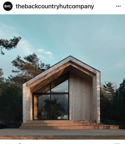 Unique Cabins, Prefab Cabins, Small House Design Exterior, Georgian Bay, Forest Cabin, Tiny Cabins, Micro House, The Great Lakes, Prefabricated Houses